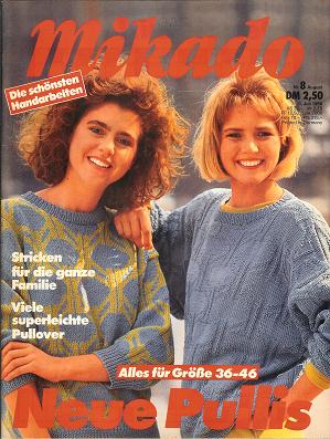 Mikado Die Schönsten Handarbeiten 1986 Nr. 8 Augustus